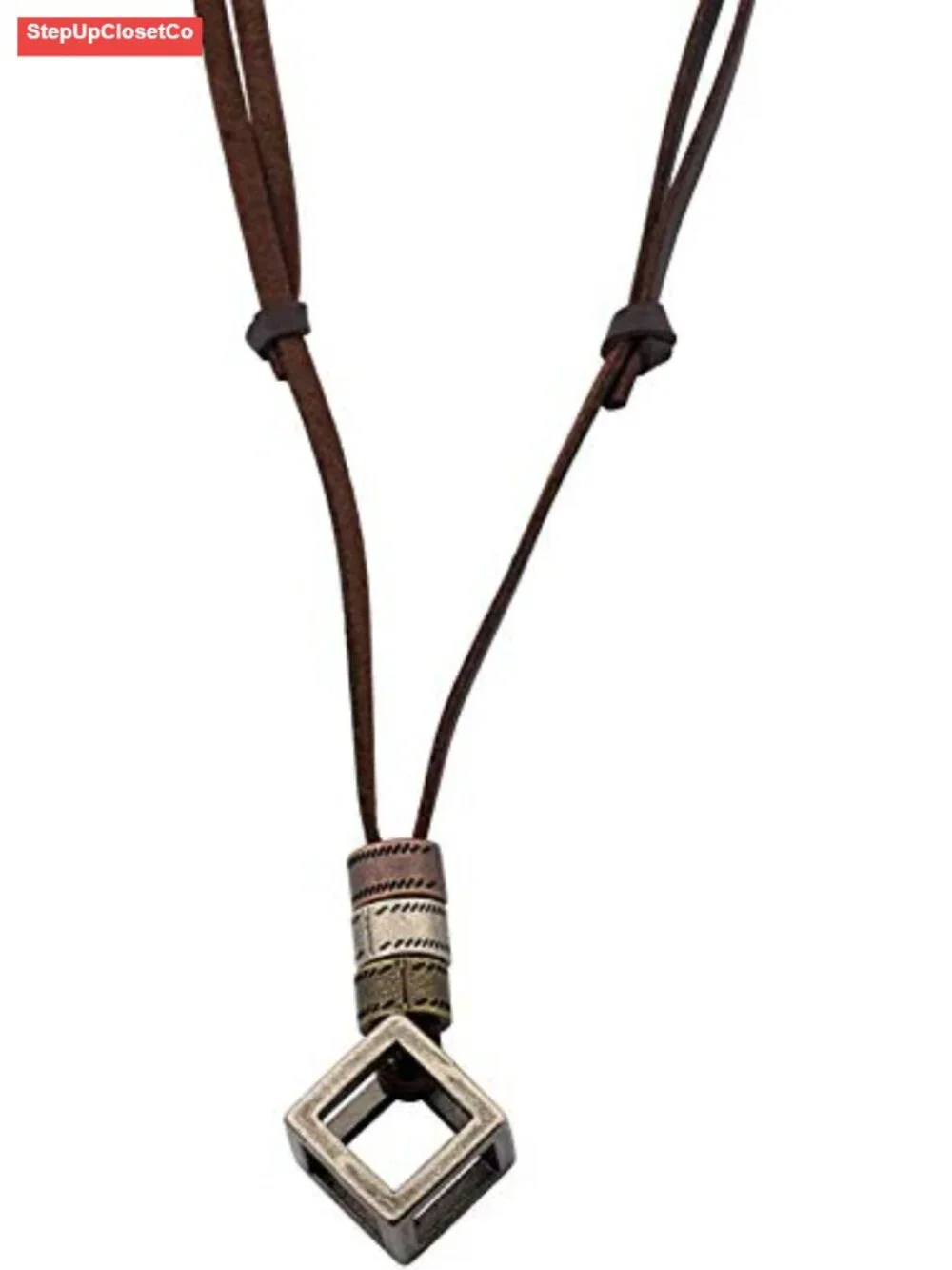 Eyeglass Holder Necklace O Ring Adjustable Leather Strap